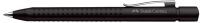 FABER-CASTELL 144187 - Clip - Clip-on retractable ballpoint pen - Refillable - Black