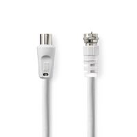 Nedis Satelliten- und Antennenkabel| F-Stecker| IEC Coax Stecker| Vernickelt| 75 Ohm