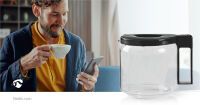 Nedis Glaskaffeekanne| Kompatibel mit Moccamaster CD GCS KBG Excellent 10SN| 1.25