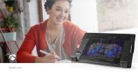 Nedis Notebook-Ständer / Anzahl Lüfter: 2 / Stromversorgung über USB / Anzahl Winkel: 4 / 18 " / 1200 U/min / LED