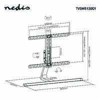Nedis Vollbeweglicher TV-Staender| 37-75"| maximal unterstützes Bildschirmgewicht 40 kg