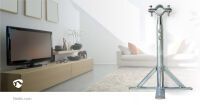 Nedis Satelliten-Wandhalterung / Minimaler Wandabstand: 350 mm / Maximaler Wandabstand: 660 mm / Distance to wall: 0.00 mm / Durchmesser Klemme: 32 - 42 mm / Stahl / Silber