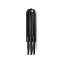 Schubladenmesserblock + 3 Messer(Tranchier-/, Brot-/ und Kochmesser) Dark Grey