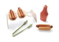 Dantoy Hot dog Spielset für die Puppenküche ab 2 Jahren 6 teilig 