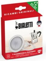 Bialetti 3 Dichtungen+ 1 Filter 3/4 Tassen Karton