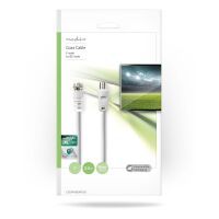 Nedis Satelliten- und Antennenkabel| F-Stecker| IEC Coax Stecker| Vernickelt| 75 Ohm