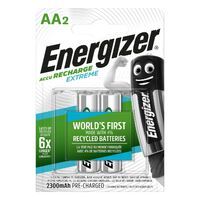 Energizer Accu Recharge Extreme 2300 AA BP2 - Rechargeable battery - AA - Nickel-Metal Hydride (NiMH) - 1.2 V - 2 pc(s) - 2300 mAh