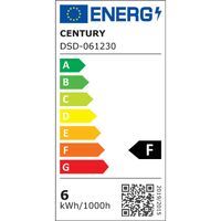 Century Faretto Spotlight Dicro Shop 90 12° 6.5W 50W ALO 500 Lumen 3000K