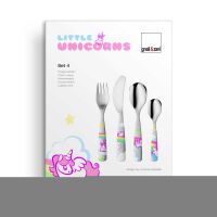 PROFINO Kinderbesteck "Einhorn" 4-teilig