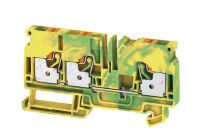 Weidmüller A3C 6 PE Schutzleiterklemmegruen-gelb 3Anschlüsse 6.0qmm