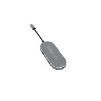 TerraTec Connect c5 - USB 3.2 Gen 1 (3.1 Gen 1) Type-C - HDMI,USB 3.2 Gen 1 (3.1 Gen 1) Type-A - 5000 Mbit/s - Silver - Aluminium - China