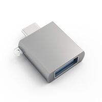 Satechi Aluminium Type-C zu Type-A USB Adapter, space grau