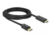 DELOCK Displayport Kabel DP -> HDMI St/St 3.00m schwarz (82435)