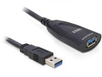 Delock USB 3.0 5m - 5 m - USB 3.2 Gen 1 (3.1 Gen 1) - Male/Female - Black