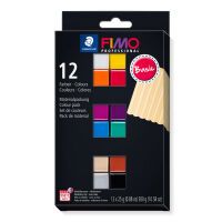 STAEDTLER FIMO 8043 C - Modeling clay - Black - Blue - Champagne - Green - Grey - Magenta - Orange - Red - Terracotta - Violet - White - Yellow - 12 pc(s) - 12 colours - 110 °C - 30 min