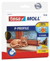 Tesamoll®, Gummidichtung P-Profil, 6m x 9mm x 5,5mm (WEISS)