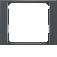 Berker 11087006 - Black - Matte - Screwless - Berker - 50 x 50 mm - 10 pc(s)
