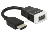 DELOCK HDMI Adapter A -> D-Sub15 St/Bu screwless +Audio +Kab (65587)