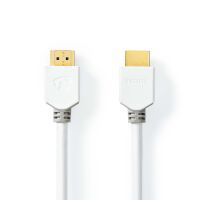 Nedis High Speed ​​HDMI ™ Kabel mit Ethernet / HDMI™ Stecker / HDMI™ Stecker / 4K@60Hz / ARC / 18 Gbps / 3.00 m / Rund / PVC / Weiss / Box