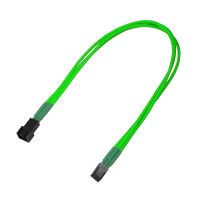 Kabel Nanoxia 3-Pin Verlängerung, 30 cm, Single, neon-grün (NX3PV3ENG)