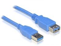 Delock USB 3.0-A M/F - 2m - 2 m - USB A - USB A - Male/Female - 5000 Mbit/s - Blue