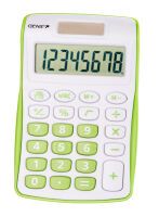 Genie 120 G - Pocket - Display - 8 digits - 1 lines - Battery/Solar - Green - White
