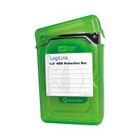 LogiLink Festplatten Schutz-Box für 3,5" HDD´s, grün (UA0133G)