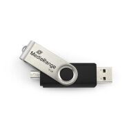 MediaRange USB-Stick 32 GB USB combo mit Micro USB (MR932-2)
