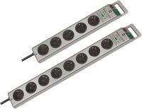 Brennenstuhl Super-Solid Surge Protection 4.500 A - 8 AC outlet(s) - Silver - 2.5 m