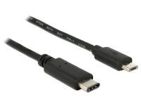 DELOCK USB Kabel C -> Micro-B St/St 1.00m schwarz (83602)