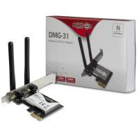 Inter Tech Inter-Tech Wi-Fi 4 PCIe Adapter DMG-31 2T2R Antenne  300Mbps retail (88888147)