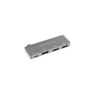 TerraTec Connect c4 - USB 3.2 Gen 1 (3.1 Gen 1) Type-C - HDMI,USB 3.2 Gen 1 (3.1 Gen 1) Type-A - 5000 Mbit/s - Silver - Aluminium - China