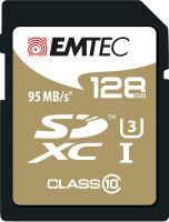 EMTEC ECMSD128GXC10SP - 128 GB - SDXC - Class 10 - 95 MB/s - 90 MB/s - Black
