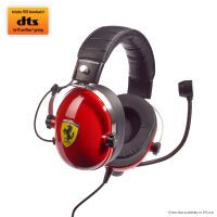 ThrustMaster T.Racing Scuderia Ferrari Edition-DTS - Headset - Head-band - Gaming - Black - Red - Stainless steel - Yellow - Binaural - Rotary
