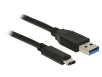 DELOCK USB3.1 Kabel C -> A St/St 1.00m schwarz (83870)