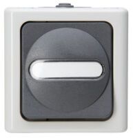 Heinrich Kopp Kopp 561456001 - Pushbutton switch - 1P - Grey,White - Thermoplastic - IP44 - 78 mm
