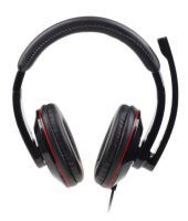 gembird Headset stereo schwarz/rot USB (MHS-U-001)