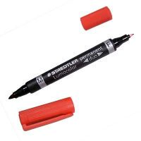 STAEDTLER Lumocolor Duo - Red - Fine/Bullet tip - Black - Red - 1.5 mm - Universal - Germany