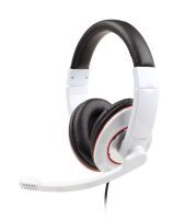 Gembird MHS-001-GW - Headset - Head-band - Calls & Music - White - 1.8 m - Wired