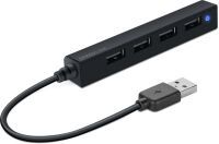 SPEEDLINK SNAPPY SLIM - USB 2.0 - 480 Mbit/s - Black - 0.08 m - Black