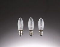 Hellum Riffelkerze 12V - Transparent - 3 lamp(s) - E10 - 3 W