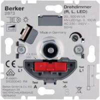 Berker DREHDIMMER HV 20-500W/VA (2873   3-100W LED)