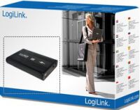 LogiLink Geh. 8.9cm (3,5") USB 2.0/SATA  Black  ALU (UA0082)