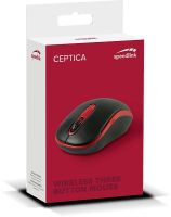 SPEEDLINK Ceptica - Ambidextrous - Optical - RF Wireless - 1600 DPI - Black,Red