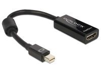Delock Adapter mini Displayport / HDMI - 0.18 m - Mini DisplayPort - HDMI Type A (Standard) - Male - Female - Black