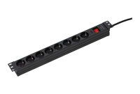 as-Schwabe 18191 Steckdosenleiste 48.30cm 19" Schwarz Schutzkontakt 1 St - Power Strip - 0.48 m