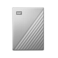 WESTERN DIGITAL WD My Passport Ultra Mac 4TB Silver USB-C/USB3.0 HDD 6,4cm 2,5Zoll Metal finish RTL 