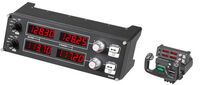 Logitech G Saitek Pro Flight Radio Panel - Flight Sim - PC - Analogue / Digital - Wired - USB 2.0 - Black - Red - Silver