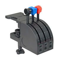 Logitech G Saitek PRO Flight Throttle Quadrant - Flight Sim - PC - Analogue / Digital - Wired - USB 2.0 - Black - Blue - Red