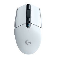 LOGITECH G G305 Mouse optical 6 buttons wireless 2.4 GHz USB wireless receiver white (910-005292)